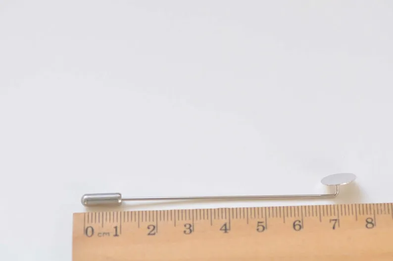 10 pcs Lapel Pin Stick Pin Clutch 65mm/93mm With 10mm Pad