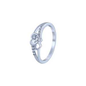 14k (585) White Gold And Diamond Ring For Women