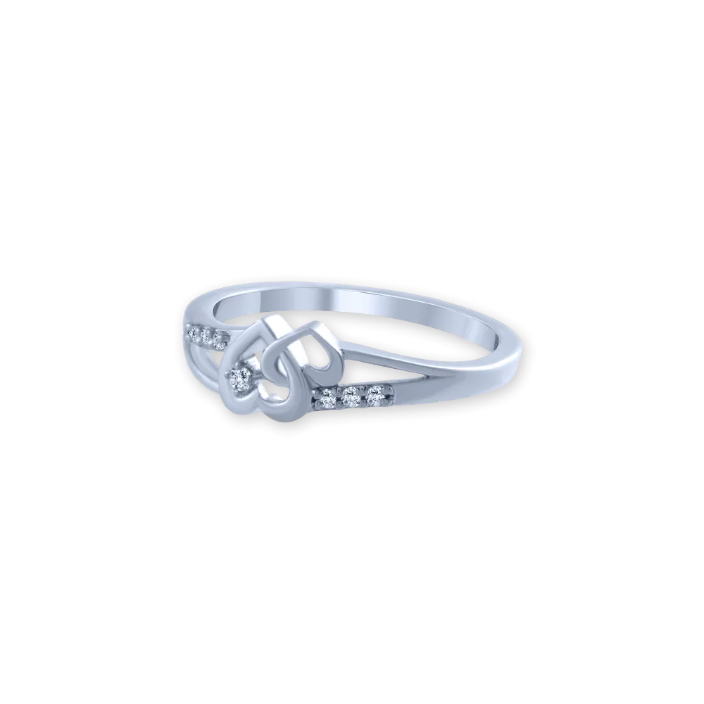 14k (585) White Gold And Diamond Ring For Women