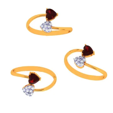 14k Cluster Of Stone Ring