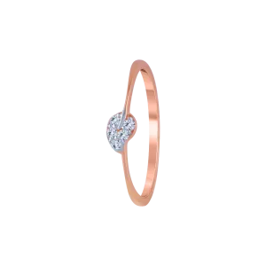14KT (585) Rose Gold And Diamond Ring For Women