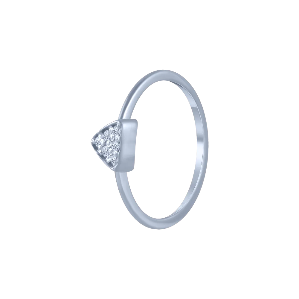14KT (585) White Gold And Diamond Ring For Women