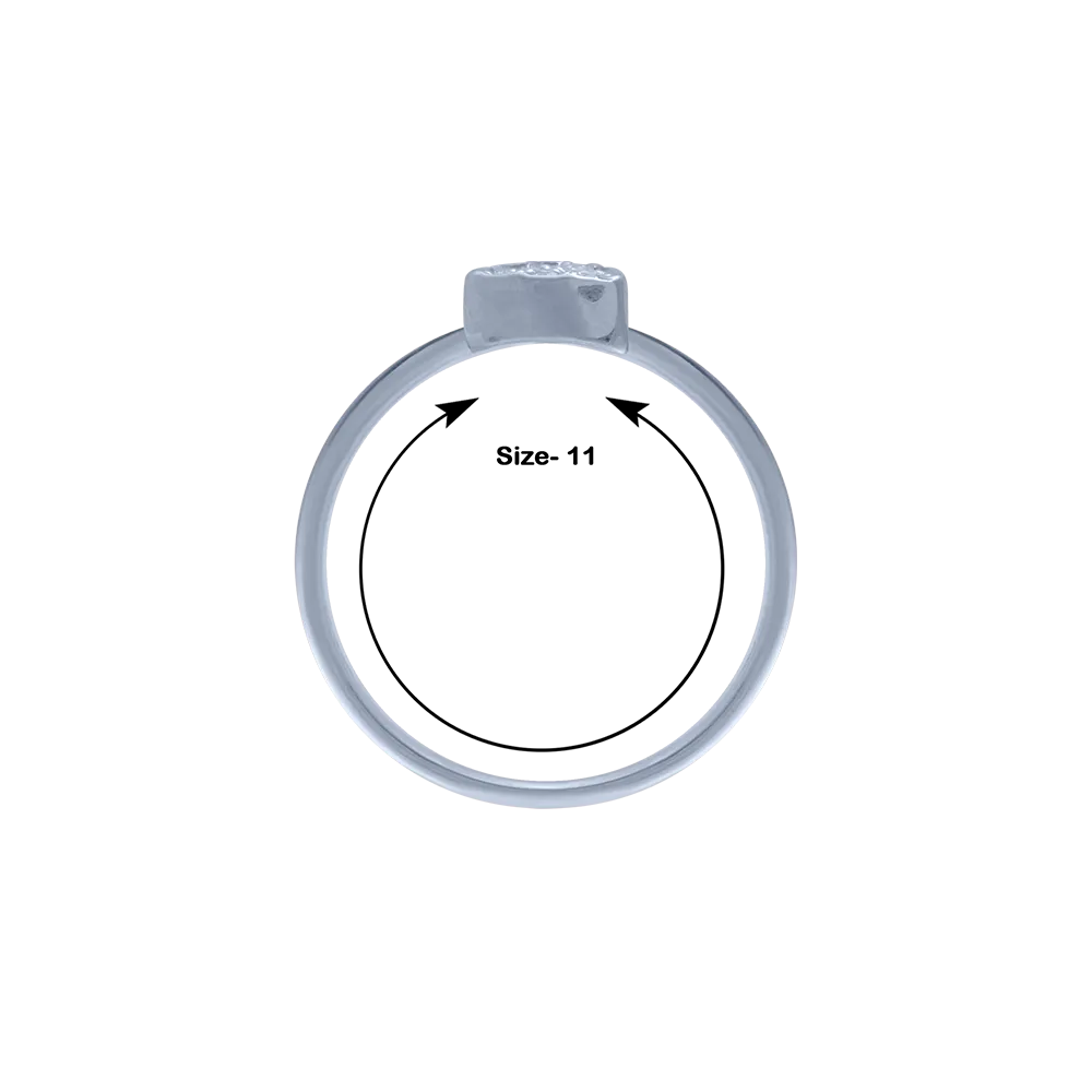 14KT (585) White Gold And Diamond Ring For Women