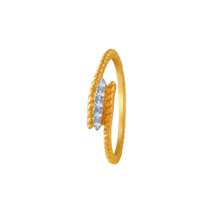 14KT (585) Yellow Gold And Diamond Ring For Women