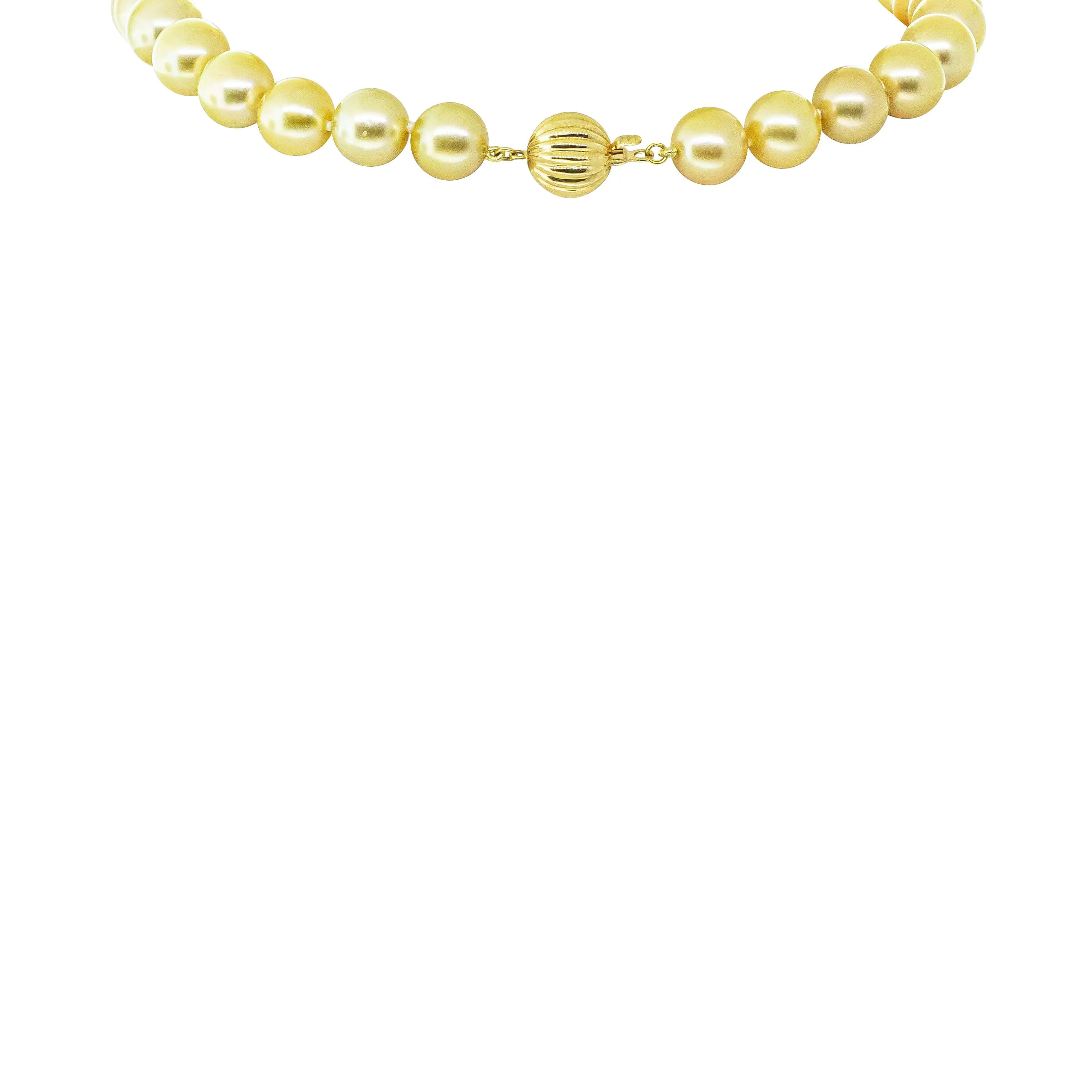 18ct Yellow Gold South Sea Pearl Strand