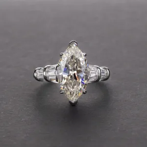 3 Carat Marquee Ring