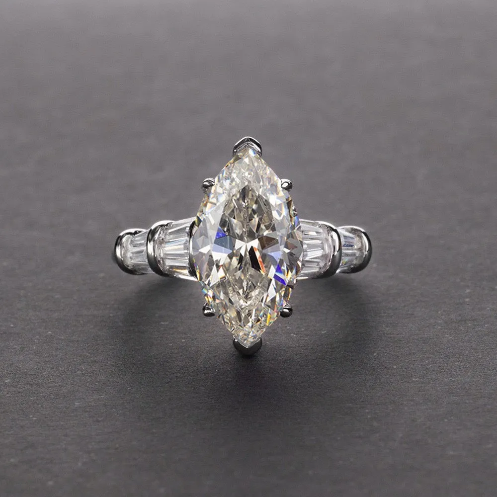 3 Carat Marquee Ring