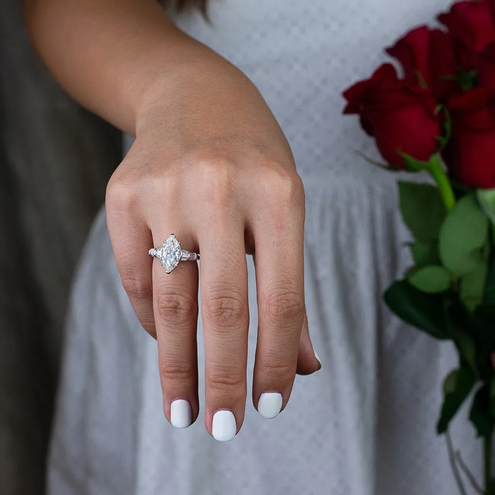 3 Carat Marquee Ring