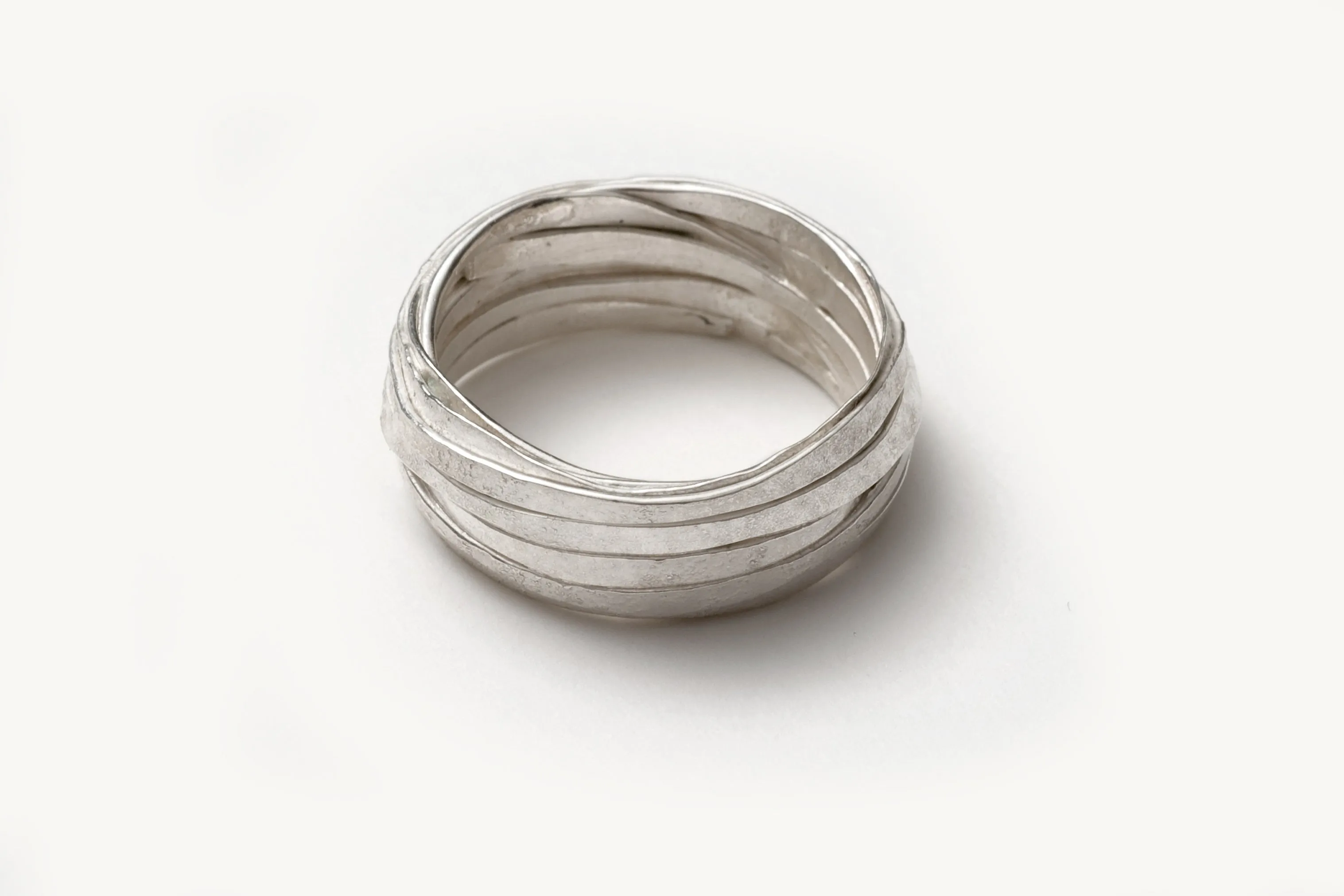 8mm Silver Wrap Ring