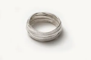 8mm Silver Wrap Ring