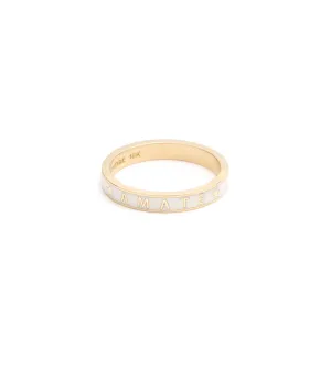 Amate - Love : Thin Champleve Enamel Band