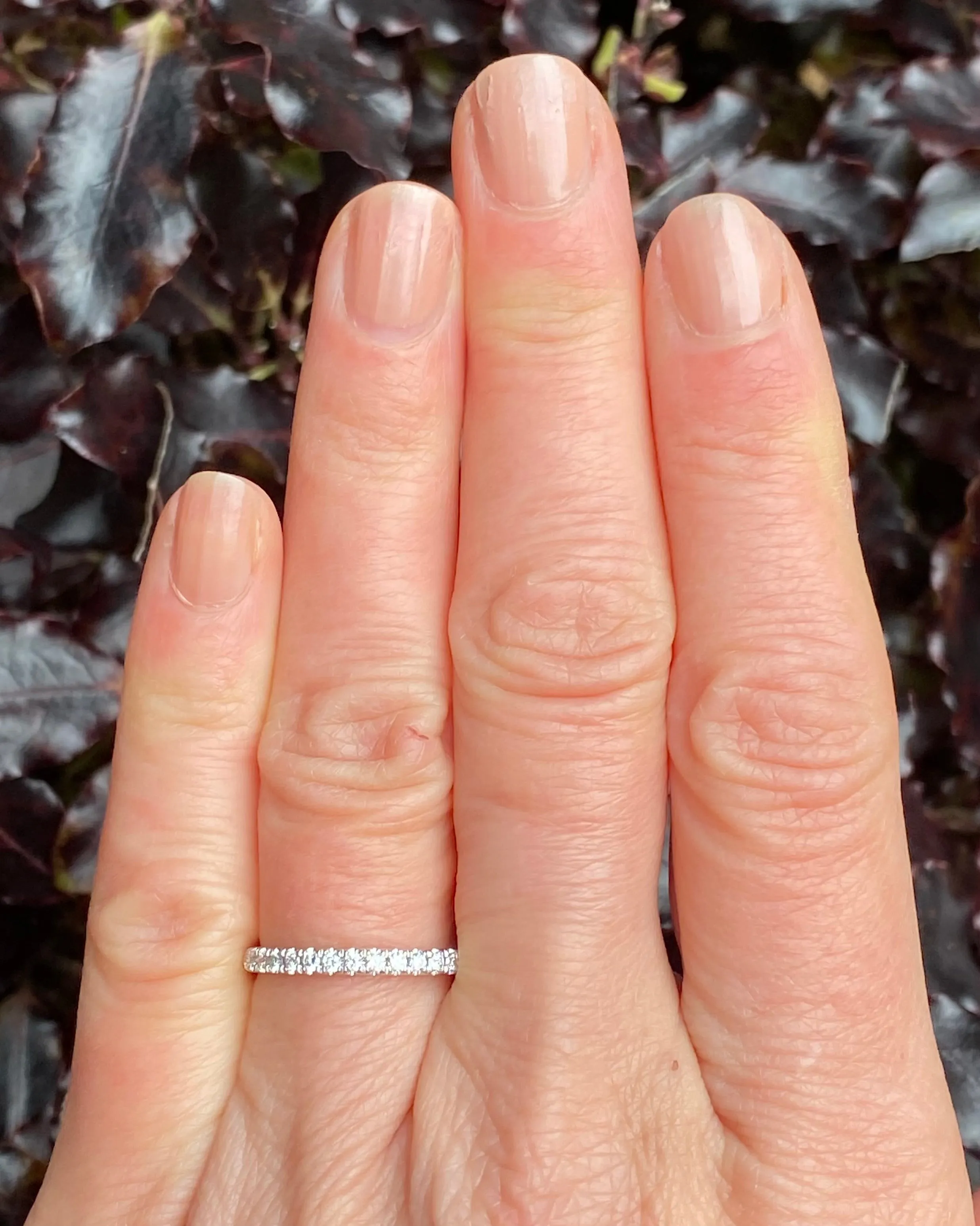 Brilliant Cut Diamond Half Eternity Wedding Ring 0.27ct 18ct White Gold