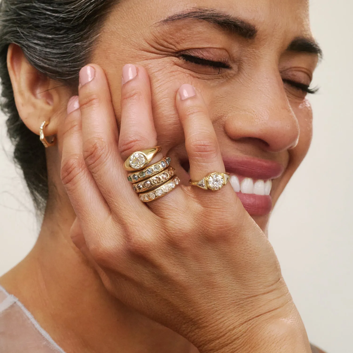 Champagne Diamond Eternity Band