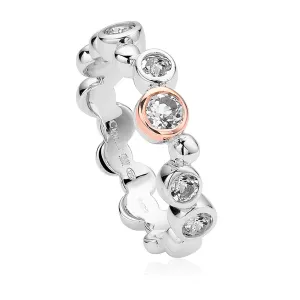Clogau Celebration Sterling Silver White Topaz Ring