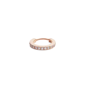 Crystal Hoop Earring Rose Gold