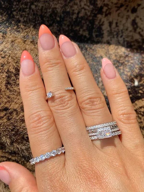 East West Radiant Pav Ring