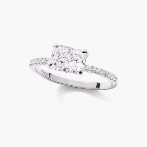 East West Radiant Pav Ring