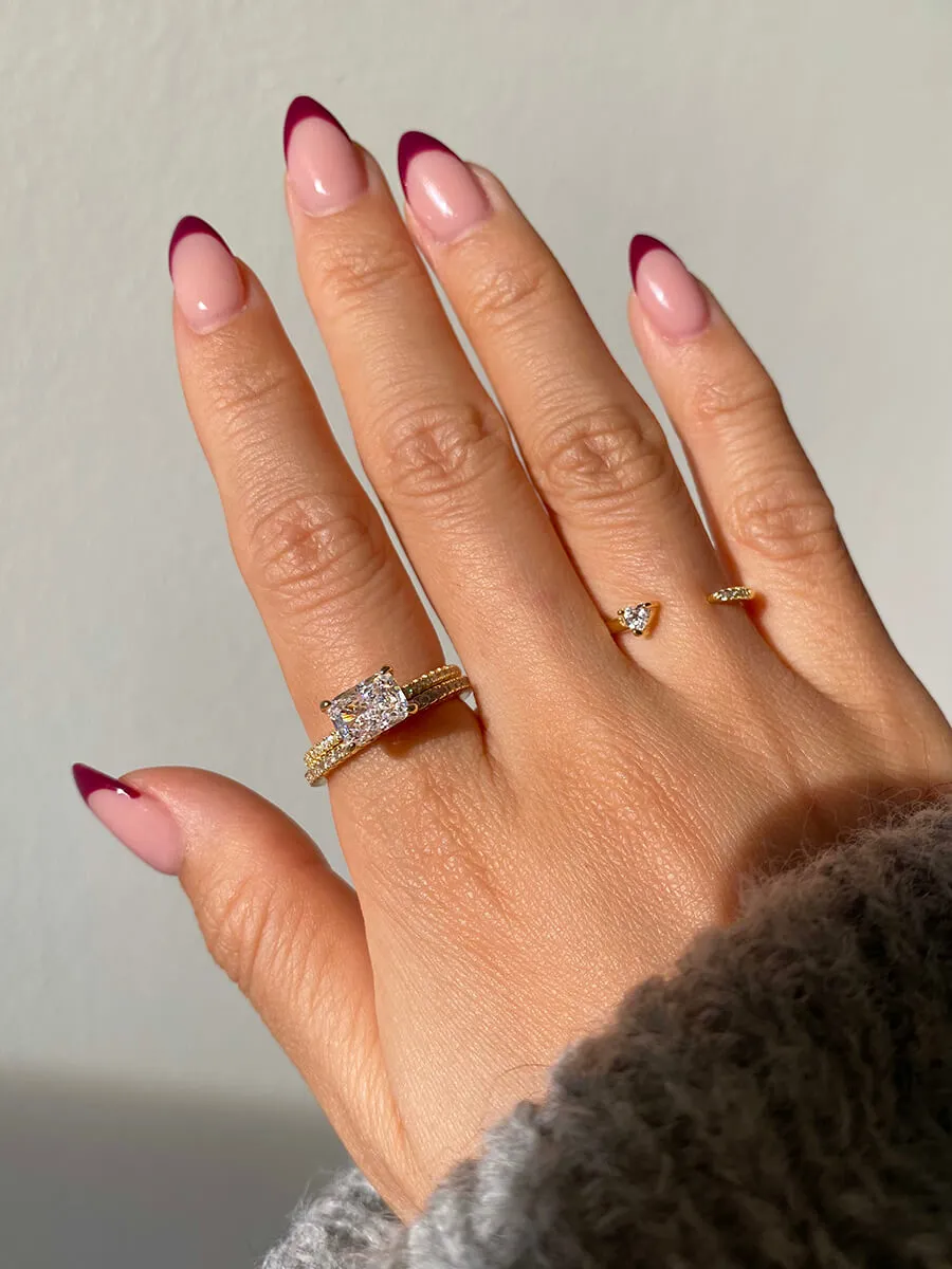 East West Radiant Pav Ring
