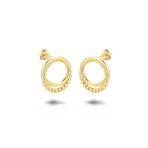 Gold earrings 18k yellow gold