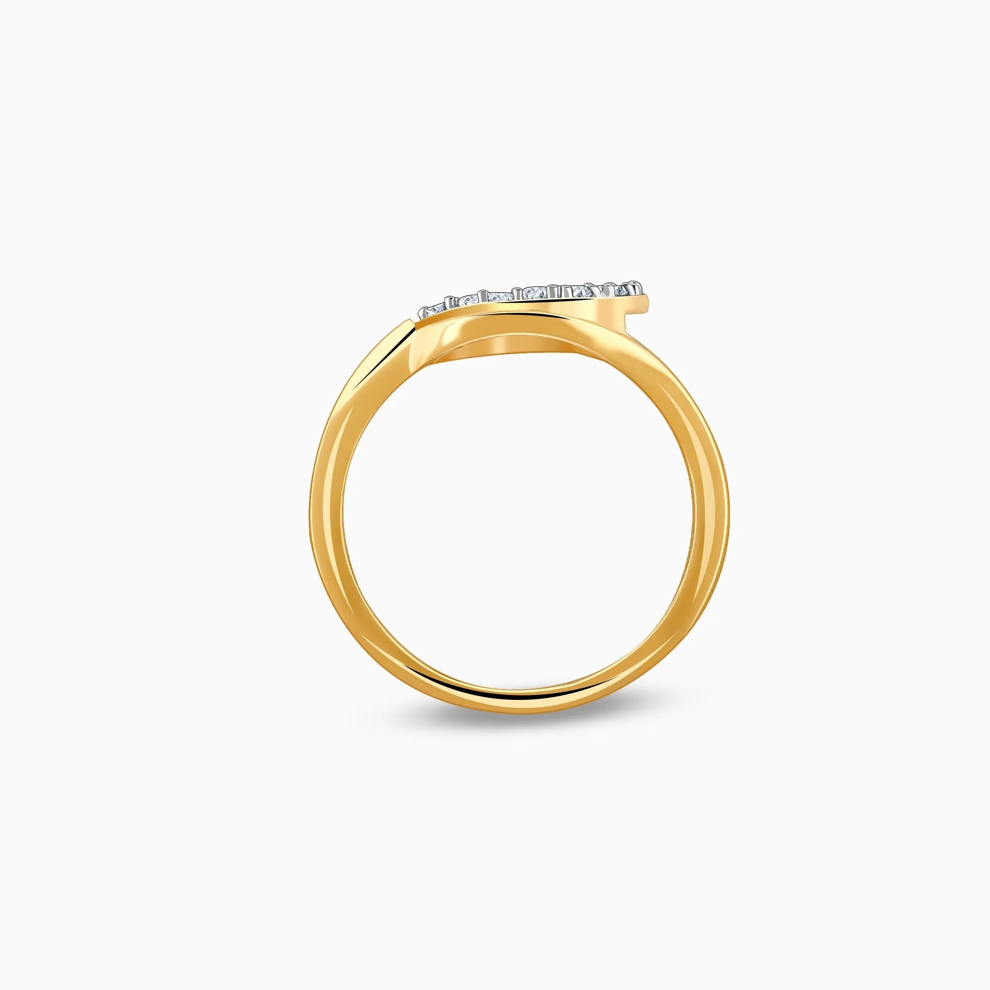 Gold Love Pop Diamond Ring