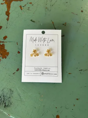 Golden Bouquet Studs