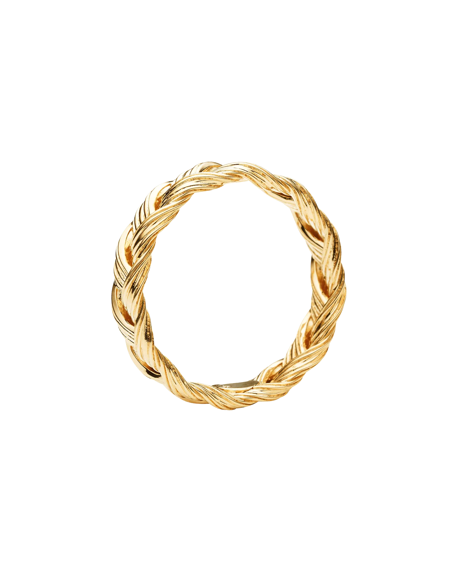 Grande Pandanus Weave Ring | Yellow Gold