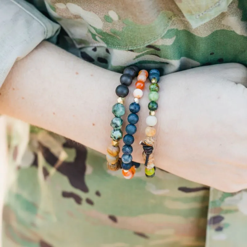 In My Heart Mini Bracelet - Coast Guard | Military Deployment Bracelet