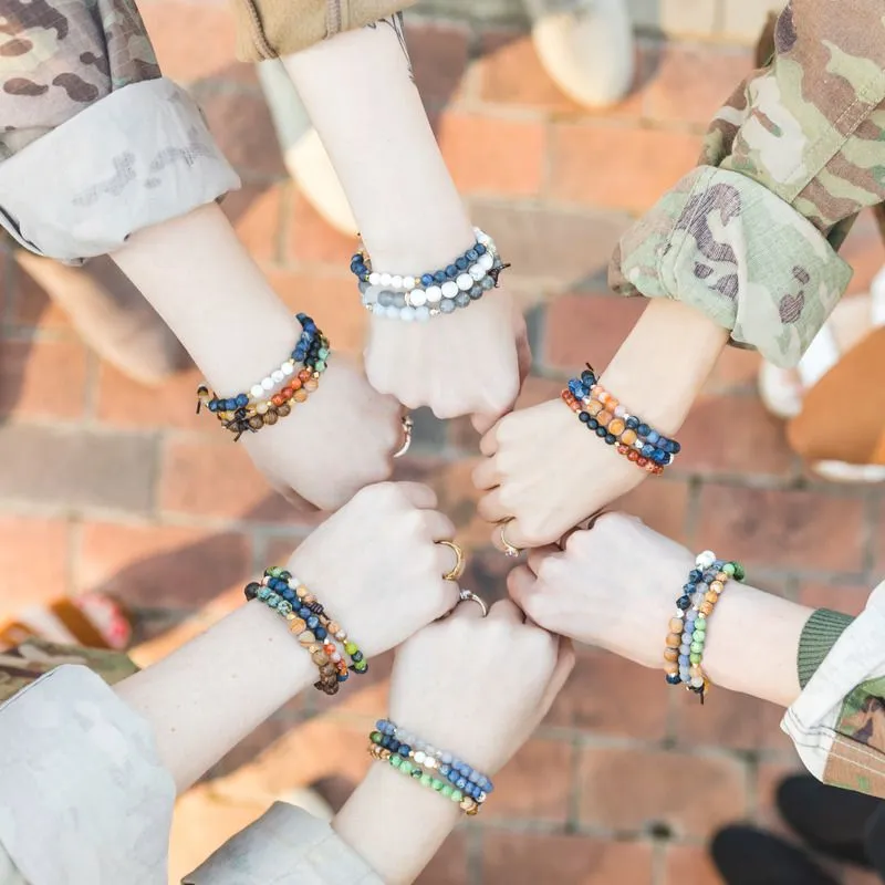 In My Heart Mini Bracelet - Coast Guard | Military Deployment Bracelet