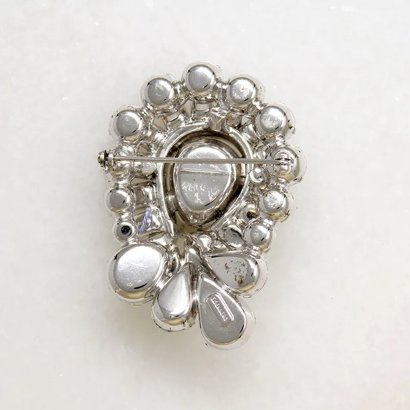 Juicy Pear-Cut Crystals in Dazzling Eisenberg Brooch