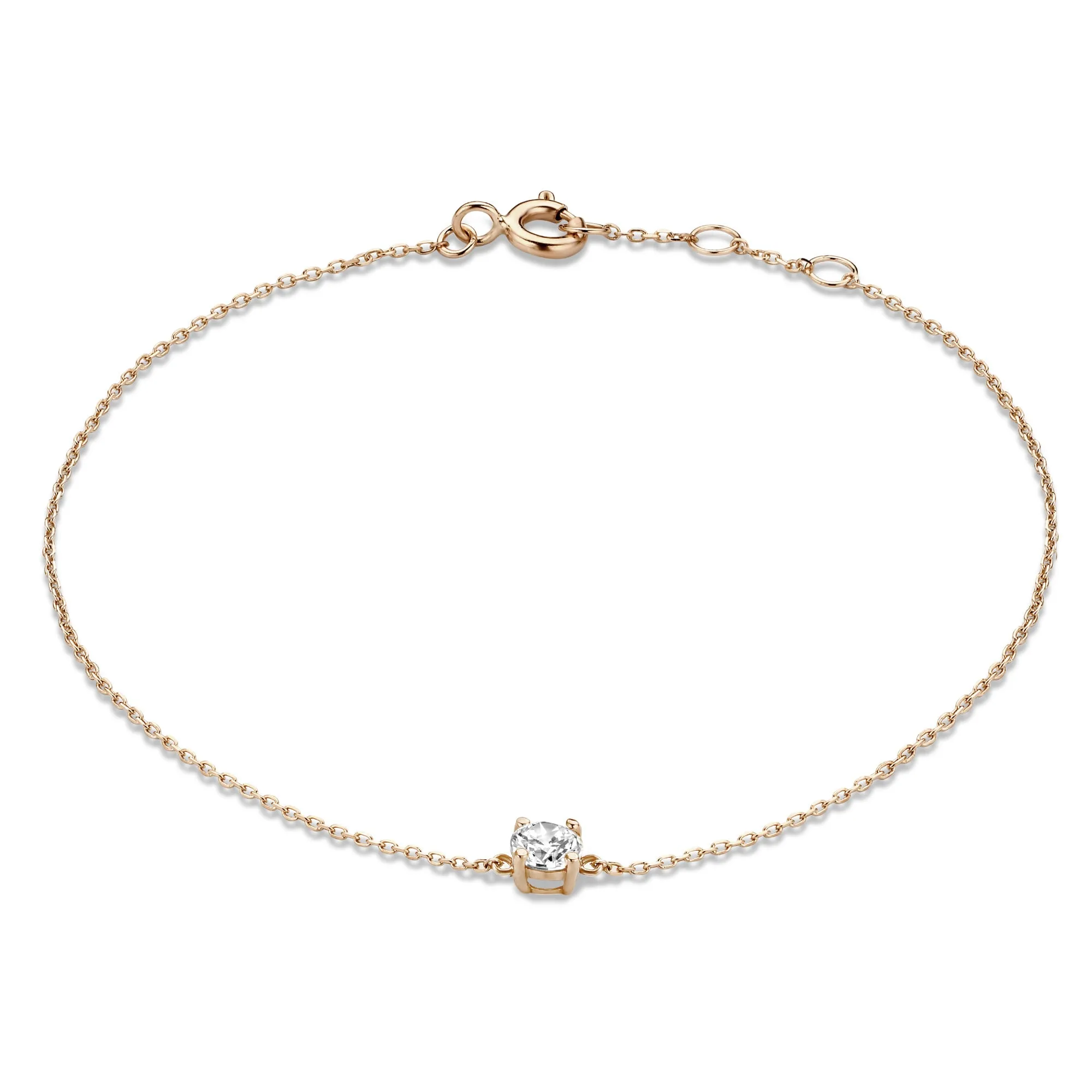 La Concorde Apolline 14 karat rose gold bracelet with zirconia stone