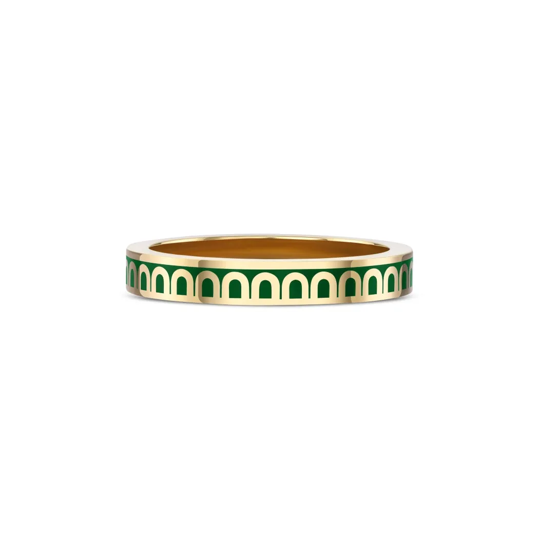 L'Arc de DAVIDOR Ring PM, 18k Yellow Gold with Palais Royal Lacquered Ceramic