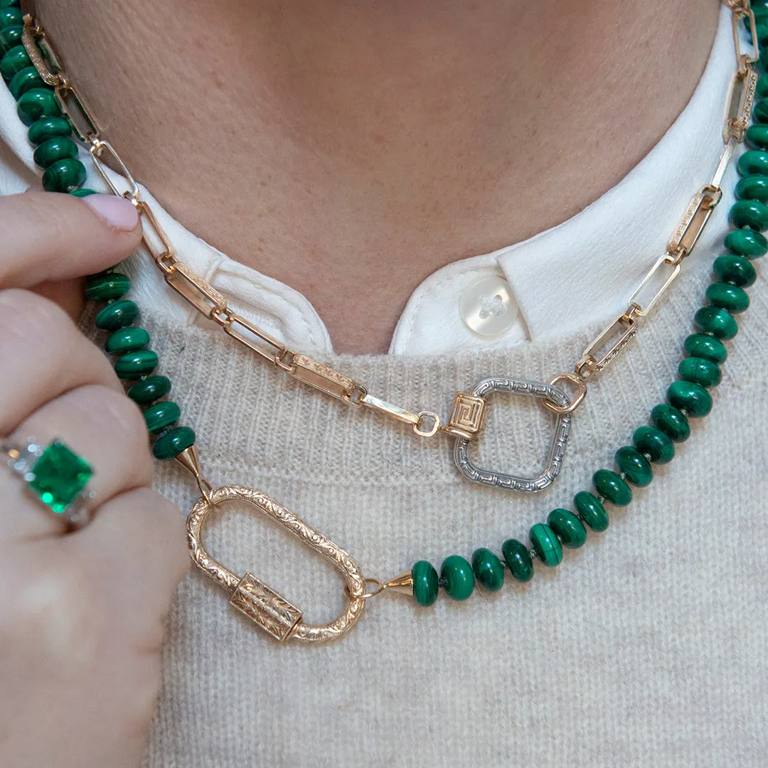 Marla Aaron 14K Yellow Gold Meander Chain Necklace