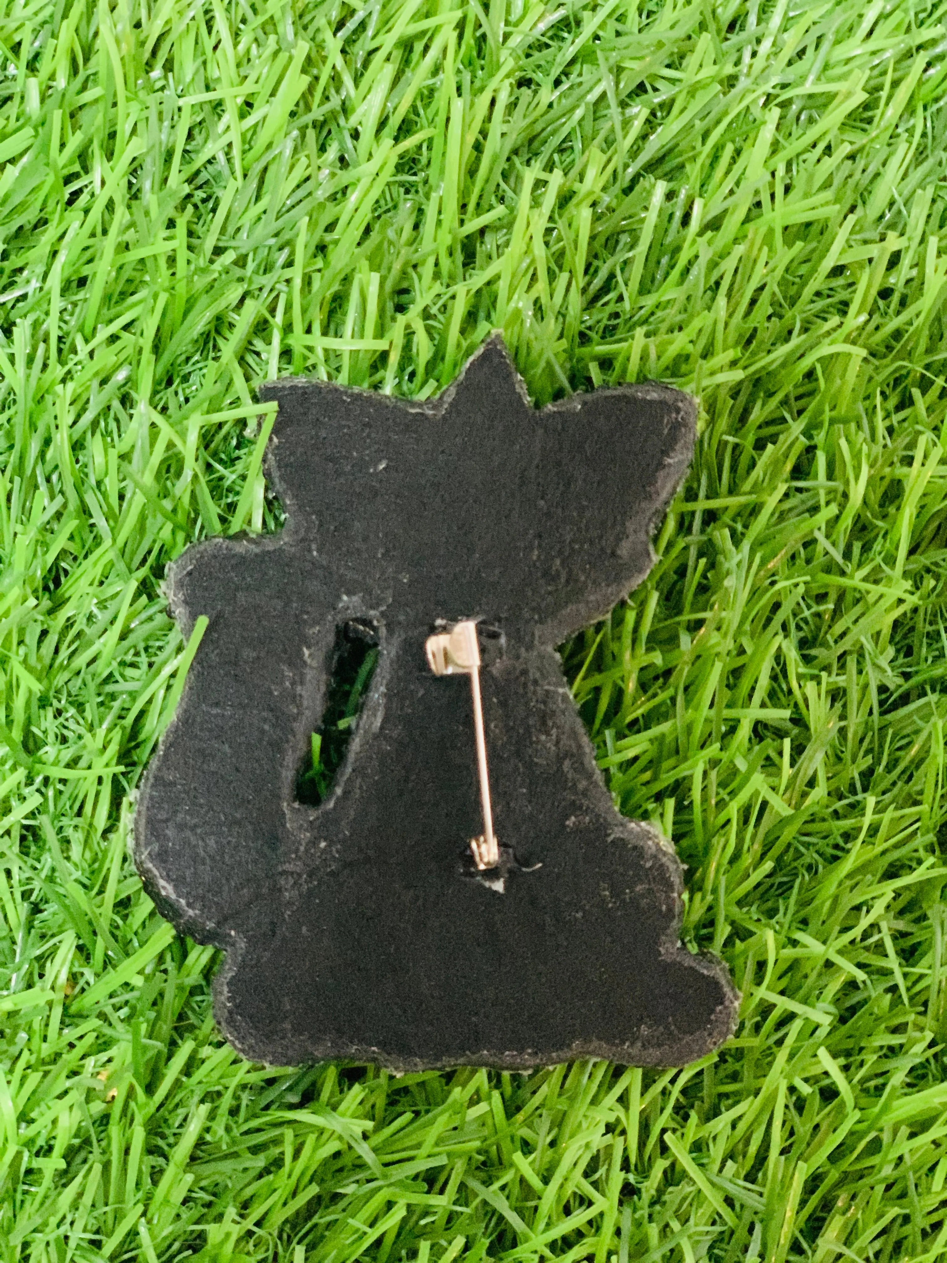 Multicoloured Sab-Cat Brooch