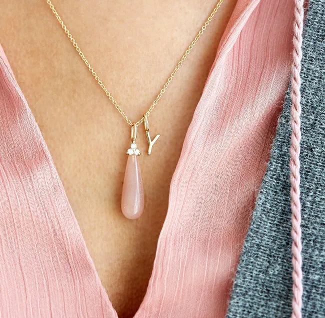 My I 18K Gold Pendant w. Diamond