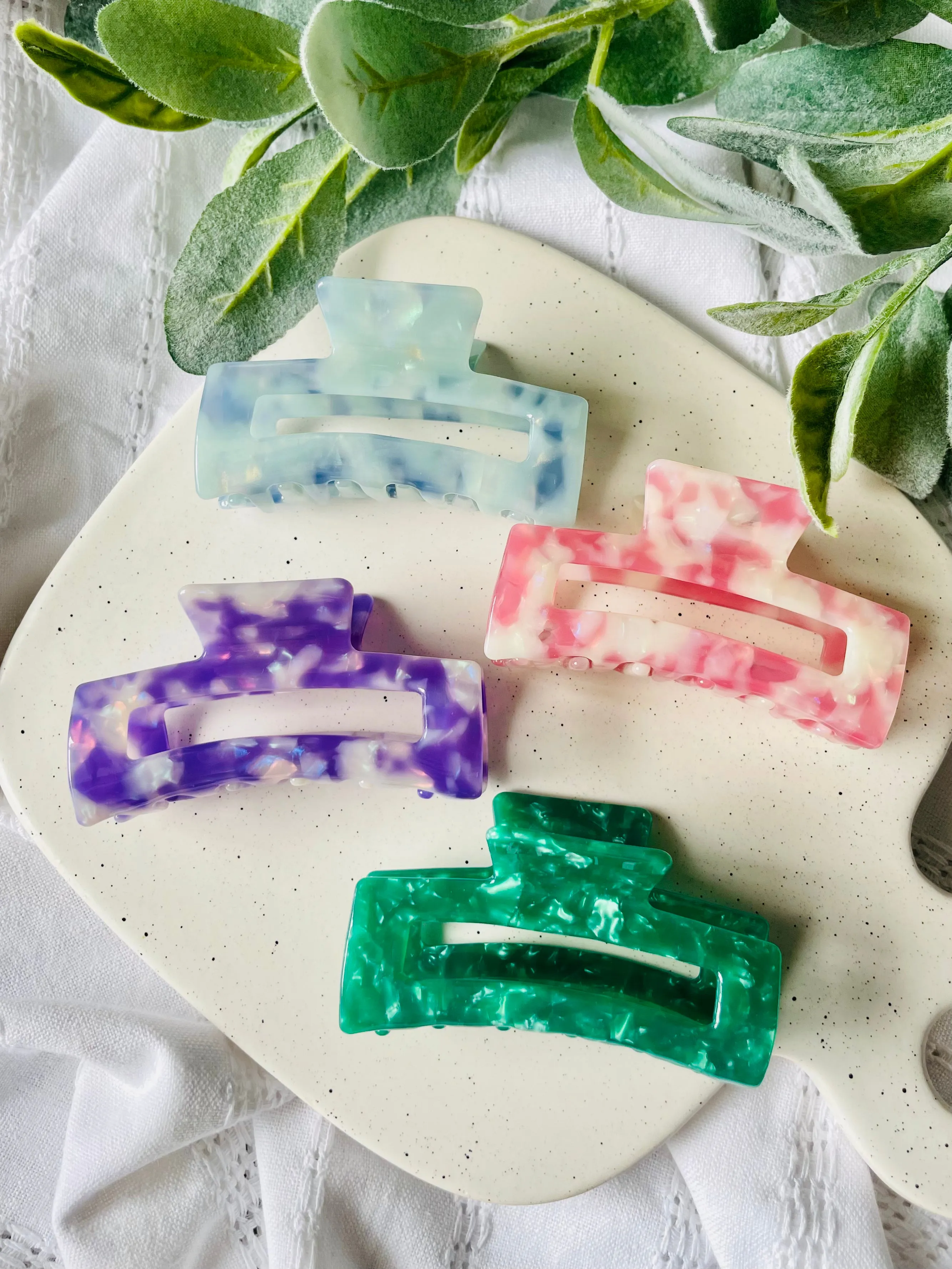 NEW Acetate Claw Clips