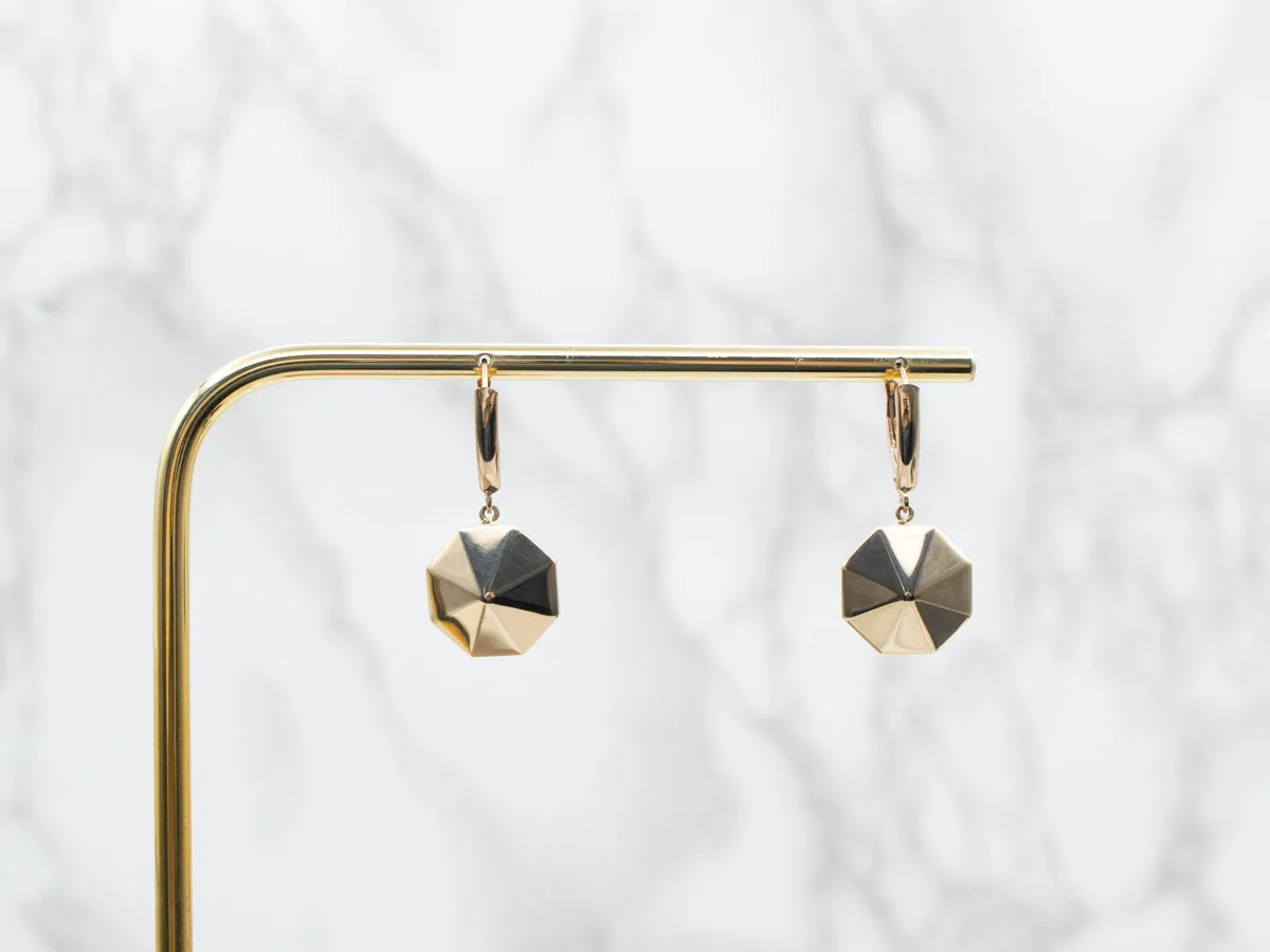 Octagonal Drop Earrings