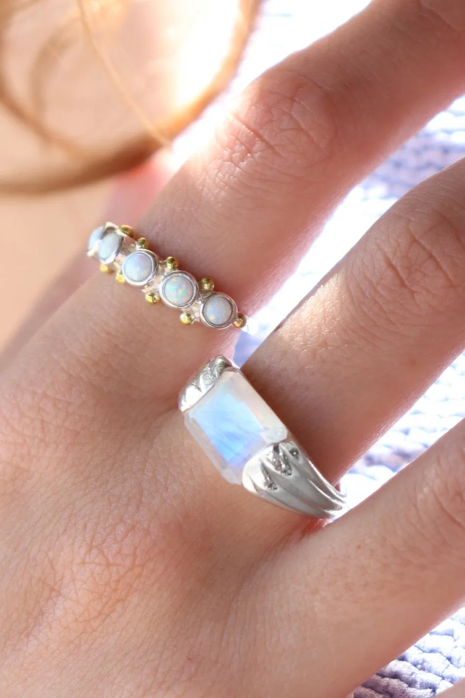 Opal Silver Band