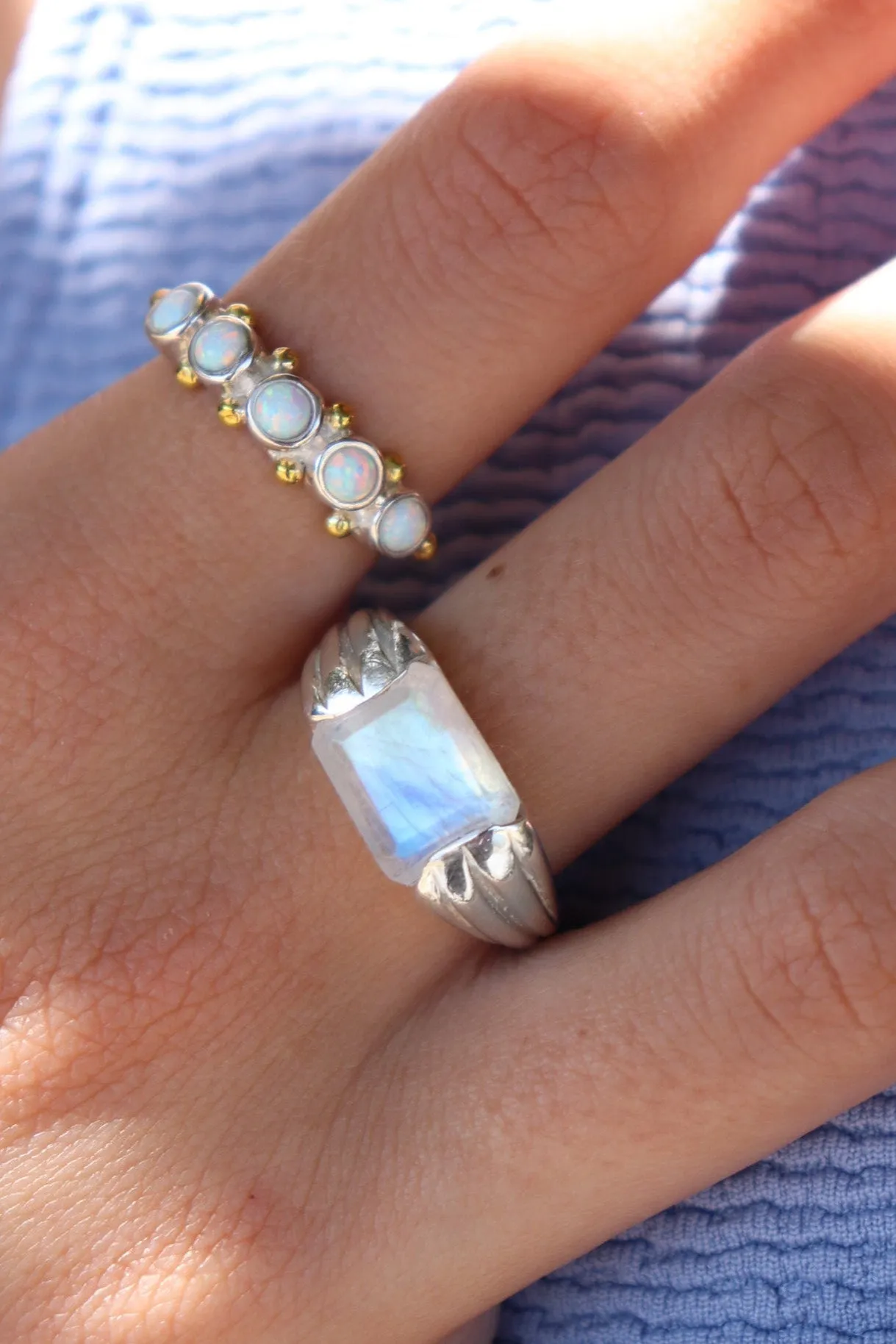 Opal Silver Band
