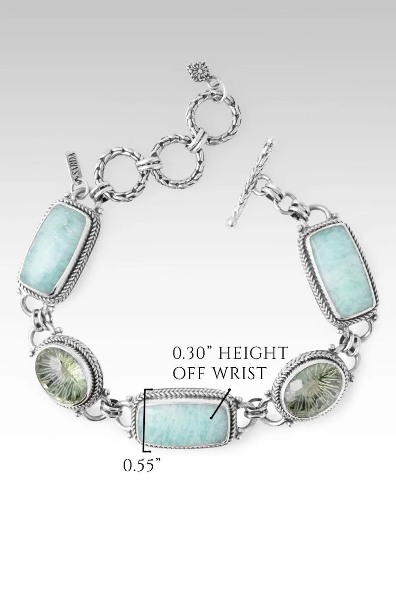 Persist and Prevail Bracelet II? in Mint Amazonite & Prasiolite