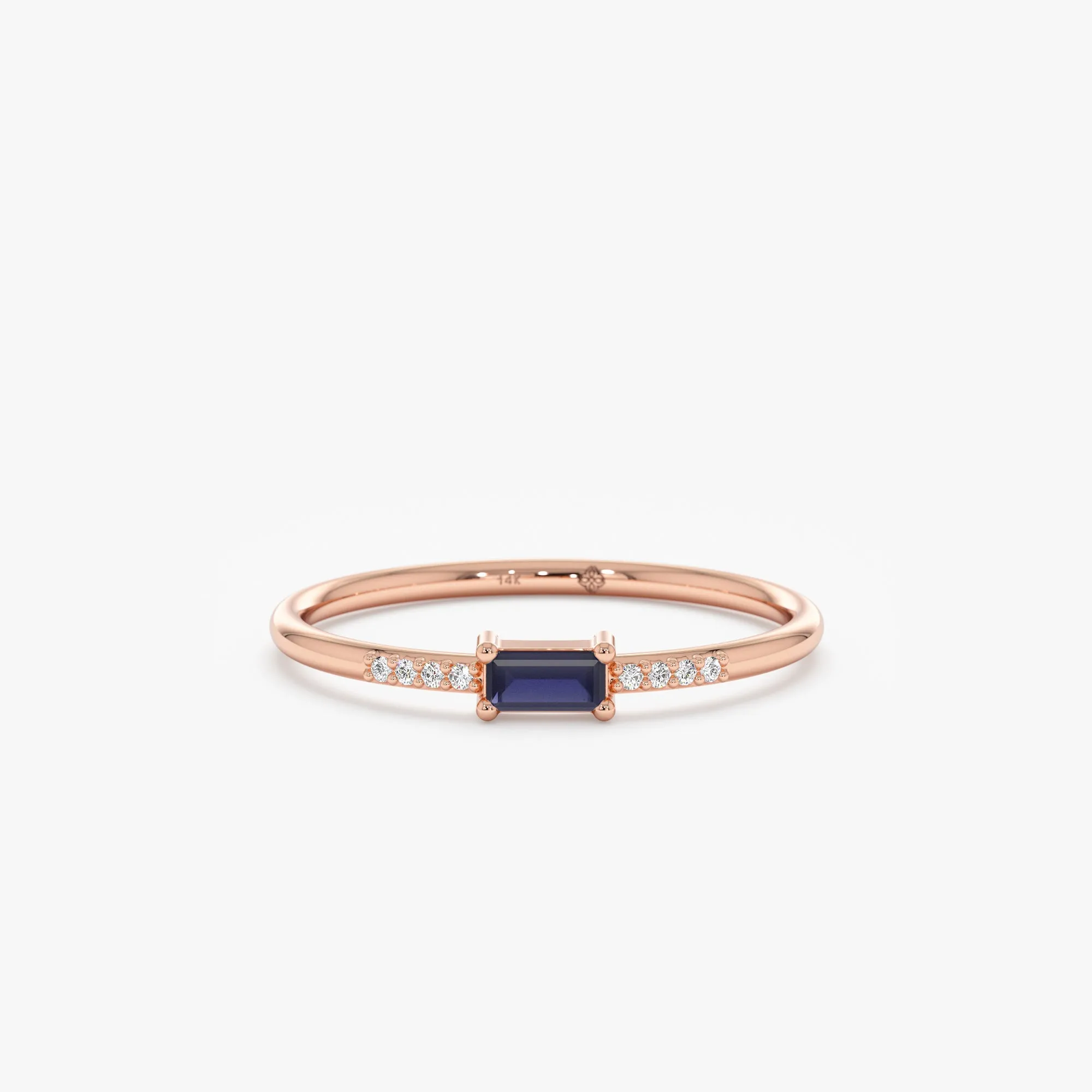 Petite Sapphire and Diamond Ring, Anastasia