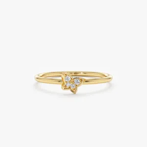 Petite Tilted Butterfly Ring, Mariposa