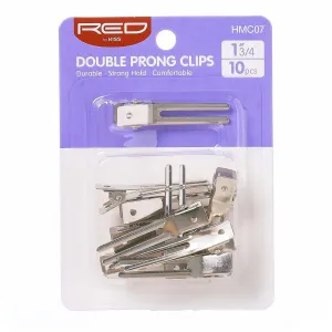 Red by Kiss Double Prong Clips 1 3/4"