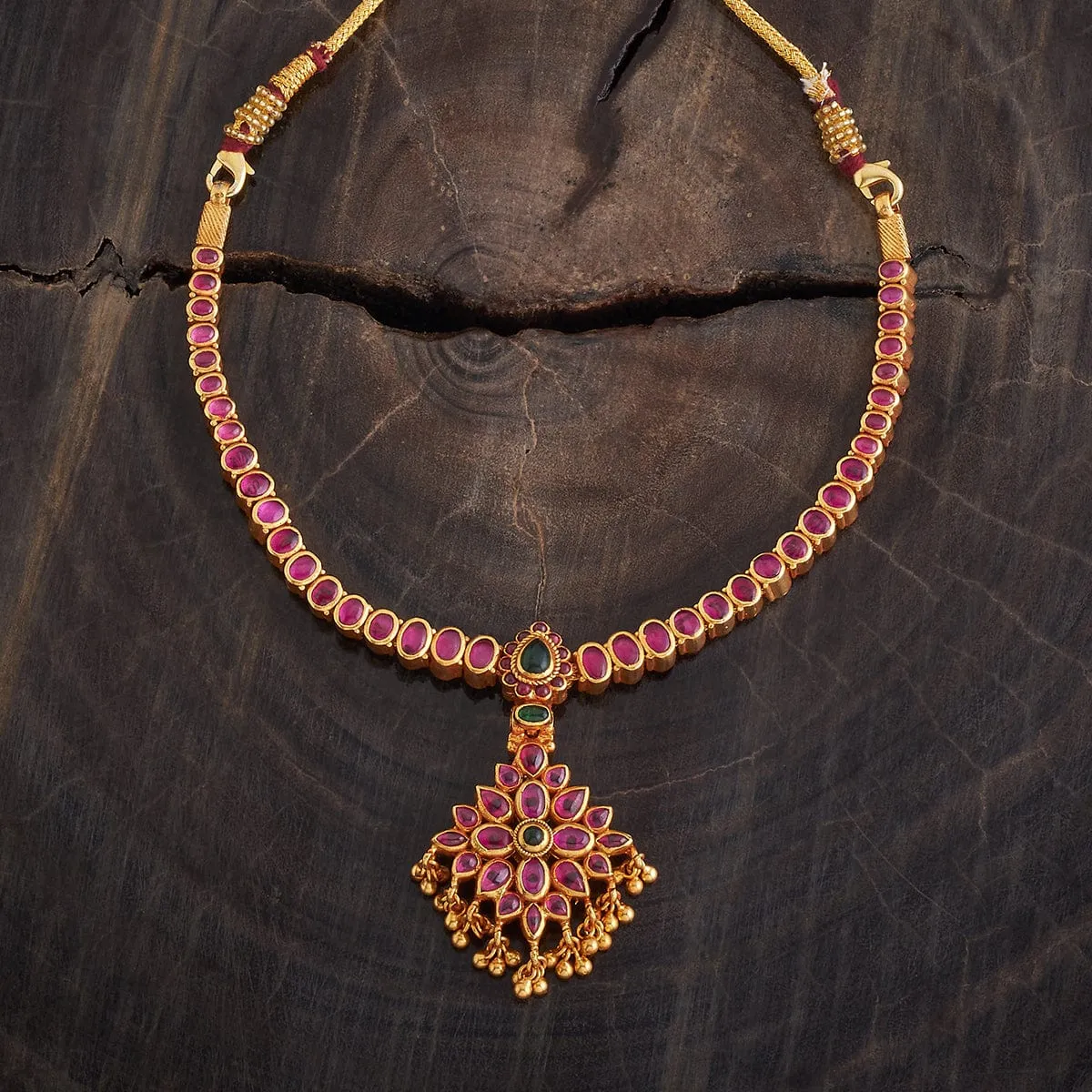 Reversible 92.5 Silver Temple Necklace 177344
