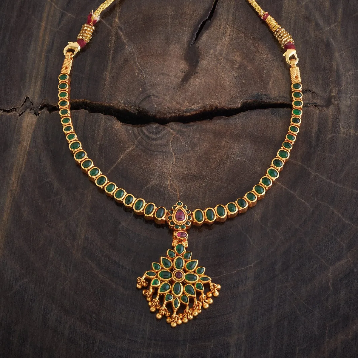 Reversible 92.5 Silver Temple Necklace 177344
