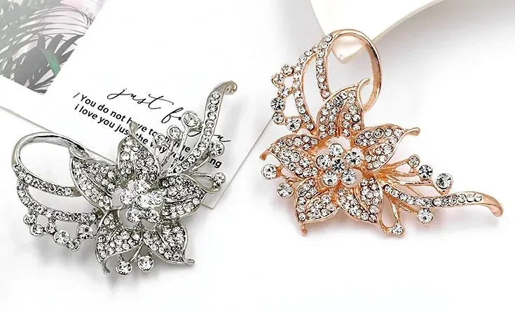 Rhinestone Brooch BR-106