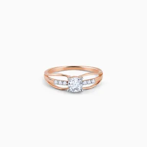 Rose Gold Empyrean Solitaire Diamond Ring