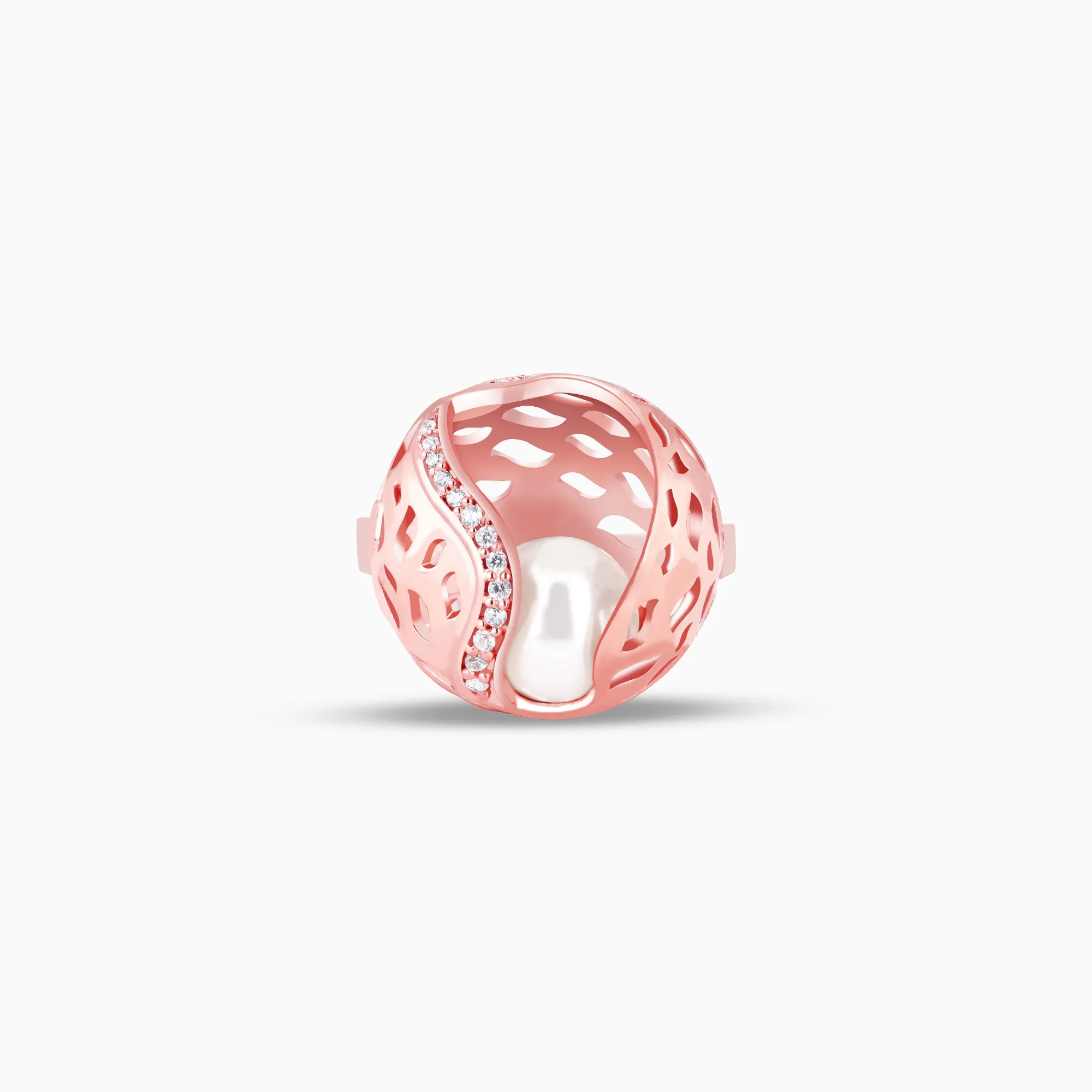 Rose Gold Warm Embrace Statement Ring