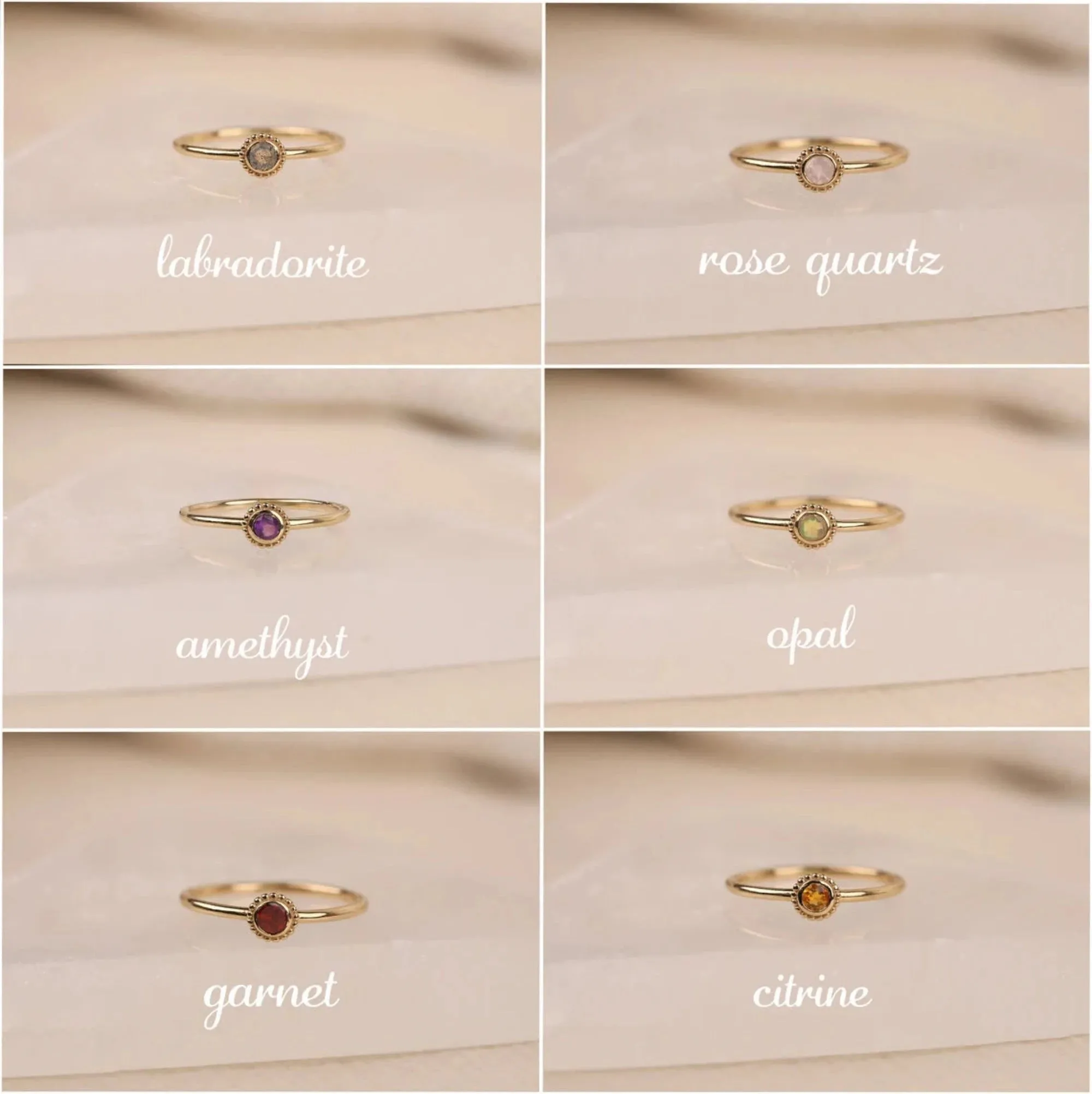 Rose Quartz Art Deco Ring, Winnie