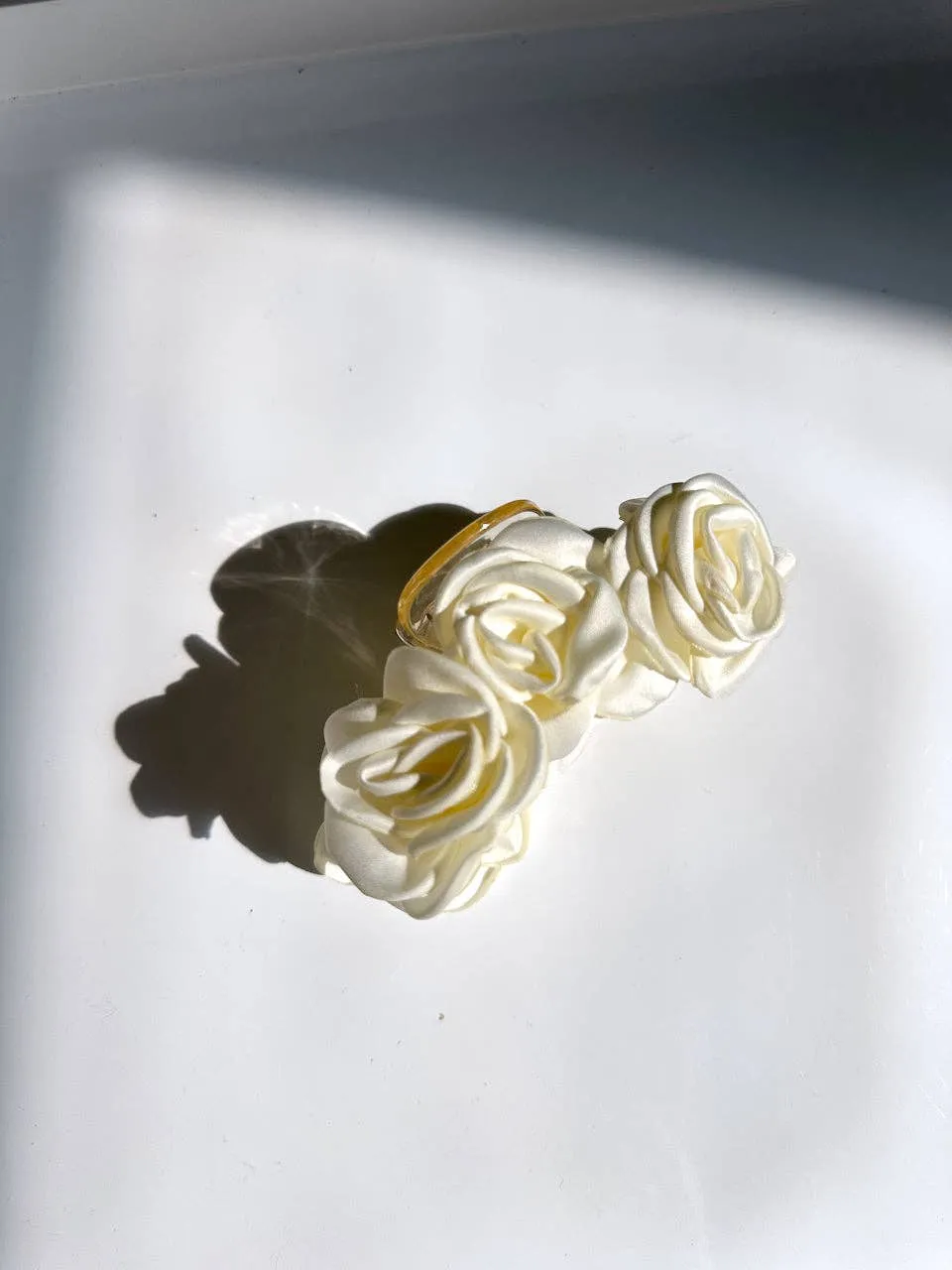 Satin Roses Claw Clip