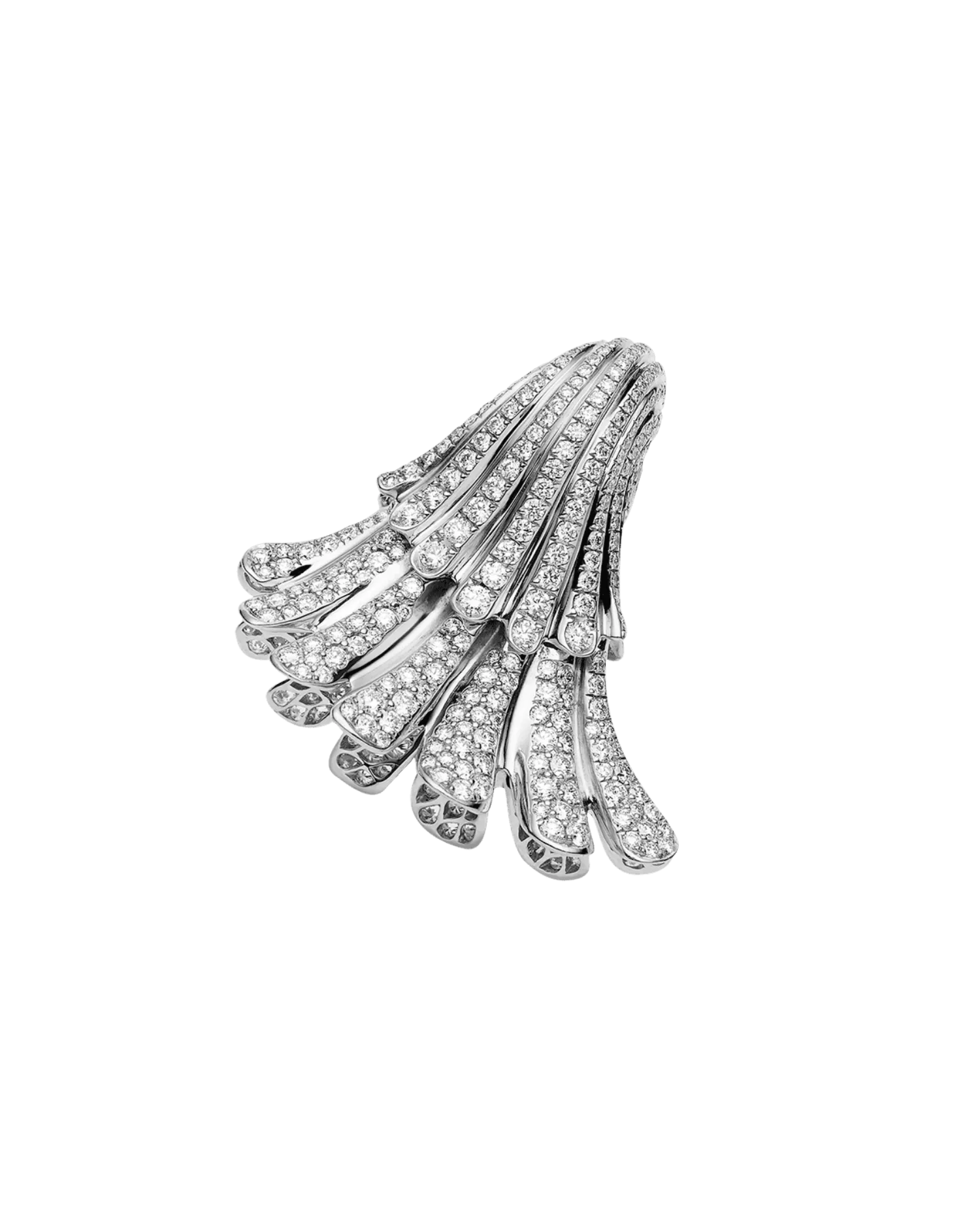 Sea Shell Diamond Clasp | Diamonds and White Gold